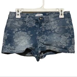 Candie's White Floral Denim Shorts